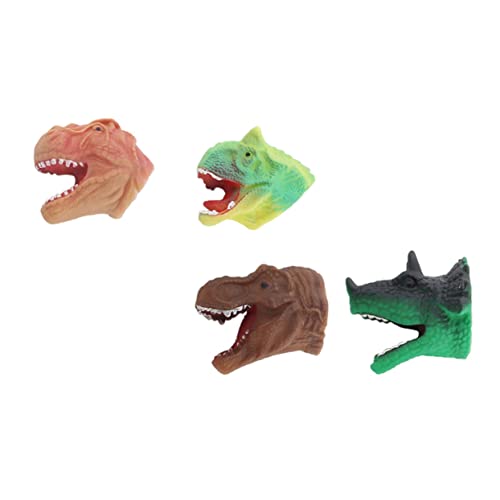BESPORTBLE 4 Stück Dinosaurier Teiliges aus Kunststoff Interaktive Dino Handpuppen für Fördert Kreativität und Spielspaß für Jungen und Mädchen von BESPORTBLE