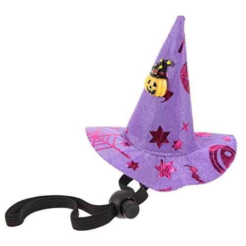 BESPORTBLE 4 Stück Festival Requisiten Outdoor Ornamente Spinnennetz Hexendekor Cosplay Hexenhüte Hexenhut Halloween Outdoor Halloween Hut Halloween Dekorationen Bunter Hexenhut von BESPORTBLE