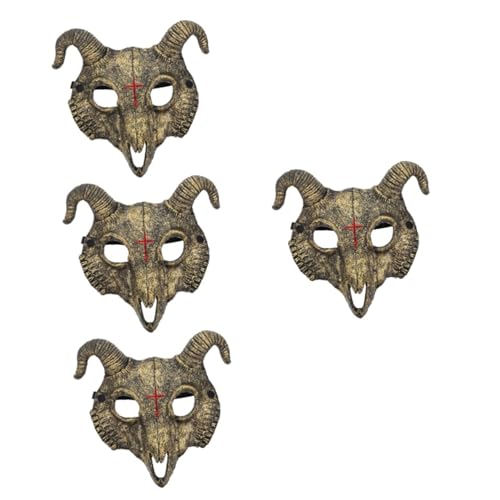 BESPORTBLE 4 Stück Halloween Ziegenkopf Maske aus Langlebigem Material Gruseliges Cosplay Kostüm und Party Deko Leichte Sichere Tiermaske für Herren Halloween Verkleidung und Festivalspaß BESPORTBLE 4 Stück Halloween Ziegenkopf Maske aus Langlebigem Material Gruseliges Cosplay Kostüm und Party Deko Leichte Sichere Tiermaske für Herren Halloween Verkleidung und Festivalspaß von BESPORTBLE
