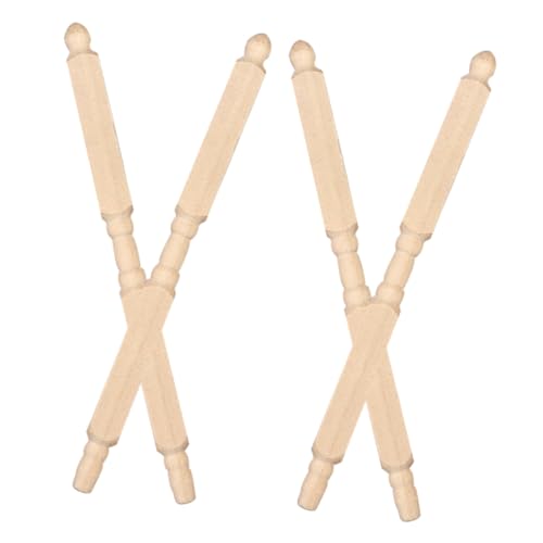 BESPORTBLE 4 Stück Holz Säulen DIY Möbel für Puppenhaus Treppenhandlauf Newel Posts für Miniaturprojekte Langlebig und Leicht zu Bemalen BESPORTBLE 4 Stück Holz Säulen DIY Möbel für Puppenhaus Treppenhandlauf Newel Posts für Miniaturprojekte Langlebig und Leicht zu Bemalen von BESPORTBLE