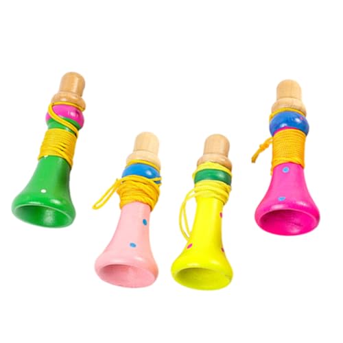 BESPORTBLE 4 Stück Holzspielzeug Trompete für Teiliges Buntes Anfänger Blasinstrument Pädagogisches Musikinstrument Robust Sicher für Musikförderung Spiel und Party BESPORTBLE 4 Stück Holzspielzeug Trompete für Teiliges Buntes Anfänger Blasinstrument Pädagogisches Musikinstrument Robust Sicher für Musikförderung Spiel und Party von BESPORTBLE