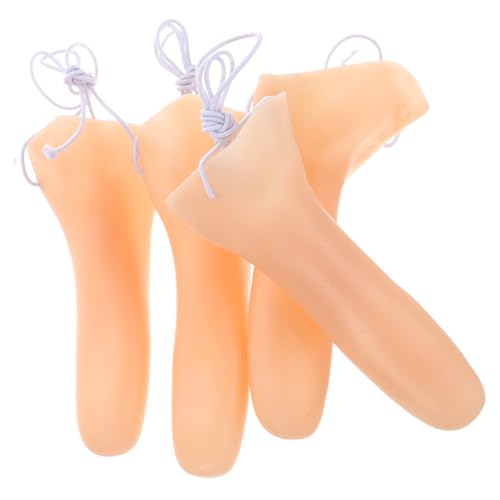 BESPORTBLE 4 Stück Lange Wiederverwendbare Vinyl Nasenrequisiten Realistische Flexible Hexennase für Halloween Kostüme und Cosplay Verstellbar und Komfortabel für Partyspaß BESPORTBLE 4 Stück Lange Wiederverwendbare Vinyl Nasenrequisiten Realistische Flexible Hexennase für Halloween Kostüme und Cosplay Verstellbar und Komfortabel für Partyspaß von BESPORTBLE
