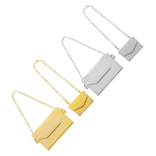 BESPORTBLE 4 Stück Maßstab Realistische Puppenhaus Taschen für Puppen Dekoration DIY Basteln Silber Gold Groß und Klein BESPORTBLE 4 Stück Maßstab Realistische Puppenhaus Taschen für Puppen Dekoration DIY Basteln Silber Gold Groß und Klein von BESPORTBLE