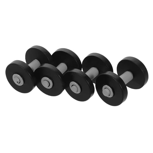 BESPORTBLE 4 Stück Mini-Langhanteln: Mini-Hantel-Ornamente für Puppenhäuser – Dekorative Mikrohanteln für Puppenhauszubehör – Miniatur-Fitnessraumzubehör von BESPORTBLE