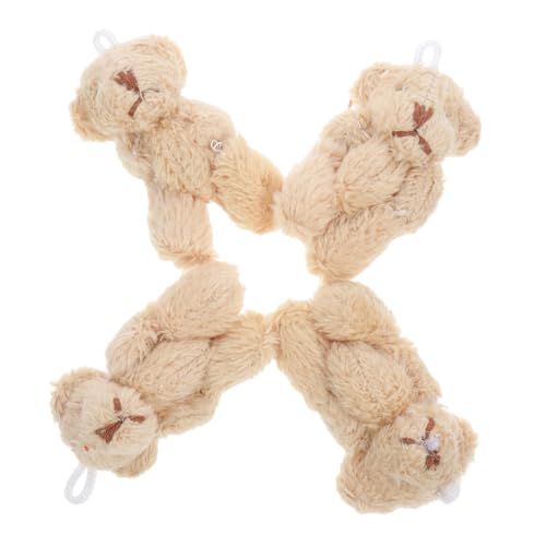 BESPORTBLE 4 Stück Mini Plüschbär Schlüsselanhänger Kuscheltier Anhänger für Taschen Puppenhaus Dekoration Weiche Stofftiere für DIY Bastelprojekte Gemütliche Wohnraumaccessoires BESPORTBLE 4 Stück Mini Plüschbär Schlüsselanhänger Kuscheltier Anhänger für Taschen Puppenhaus Dekoration Weiche Stofftiere für DIY Bastelprojekte Gemütliche Wohnraumaccessoires von BESPORTBLE