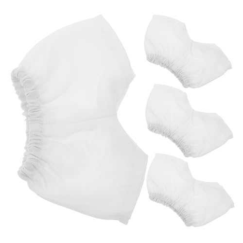 BESPORTBLE 4 Stück Mini Puppenunterhosen Weiß Wiederverwendbare Puppenwindeln Passend für Puppen und American Dolls Präzise Genähte Bär Shorts für Kuscheltiere Einfach Wechselbar Vielseitig von BESPORTBLE