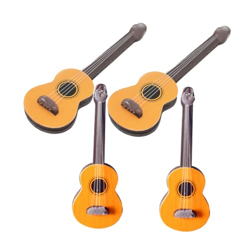 BESPORTBLE 4stücke Miniatur-gitarrenmodell Für Puppenhaus Simulationsmusikinstrument Aus Dekoration Für Mini-Haus-Szene Puppenhauszubehör Mini-Gitarre Für Puppenmusikinstrumente von BESPORTBLE