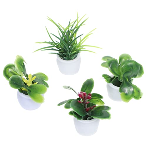 BESPORTBLE 4 Stück Miniatur Pflanzen Teiliges Bonsai Modell für Puppenhaus Dekoration Töpfe für Mini Garten Hochwertige Pflegeleichte Accessoires BESPORTBLE 4 Stück Miniatur Pflanzen Teiliges Bonsai Modell für Puppenhaus Dekoration Töpfe für Mini Garten Hochwertige Pflegeleichte Accessoires von BESPORTBLE
