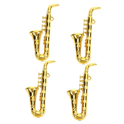 BESPORTBLE 4 Stück Miniatur Saxophon Teiliges Modell für Puppenhäuser Detailgetreues Musikinstrument für Dekoration und Sammler Geschenkidee für Musikliebhaber BESPORTBLE 4 Stück Miniatur Saxophon Teiliges Modell für Puppenhäuser Detailgetreues Musikinstrument für Dekoration und Sammler Geschenkidee für Musikliebhaber von BESPORTBLE