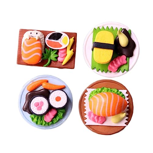 BESPORTBLE 4 Stück Realistische Miniatur Sushi Deko Teiliges Leichte Puppenhaus Lebensmittel Farbenfrohe Japanische Essensmodelle Kindgerechte Tragbare Kunstobjekte für Kreative BESPORTBLE 4 Stück Realistische Miniatur Sushi Deko Teiliges Leichte Puppenhaus Lebensmittel Farbenfrohe Japanische Essensmodelle Kindgerechte Tragbare Kunstobjekte für Kreative von BESPORTBLE