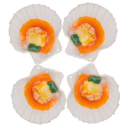 BESPORTBLE 4 Stück Realistische Teilig Miniatur Jakobsmuscheln aus Langlebige Lebensmittel Attrappe Dekoration und Fotorequisite für Küche Restaurant und DIY Zubehör BESPORTBLE 4 Stück Realistische Teilig Miniatur Jakobsmuscheln aus Langlebige Lebensmittel Attrappe Dekoration und Fotorequisite für Küche Restaurant und DIY Zubehör von BESPORTBLE