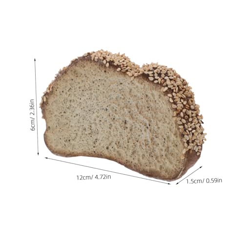 BESPORTBLE 4 Stück Realistische Teiliges Gefälschtes Französisches Toastbrot Modell Täuschend Echte Brotscheiben für Küchendekoration Food Fotografie und Bäckerei Auslage Langlebige und von BESPORTBLE
