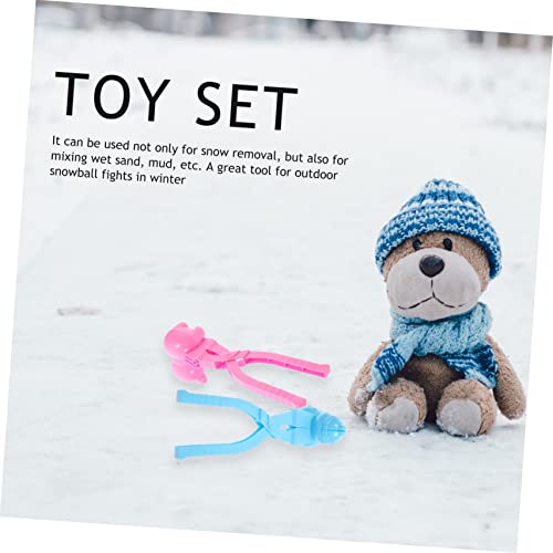 BESPORTBLE 4 Stück Schneeballzangen Teilig Cartoon Clips Lustige Winter Frostschutz Outdoor Schneeballformer für Schnee Spiele Strand und Garten von BESPORTBLE