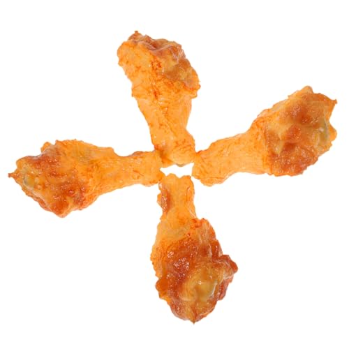 BESPORTBLE 4 Stück Simulierte Hähnchenkeulen Realistische Fake Chicken Legs für Dekoration Hotel Heim deko Langlebige Künstliche Hühnerbeine für Auslagen von BESPORTBLE