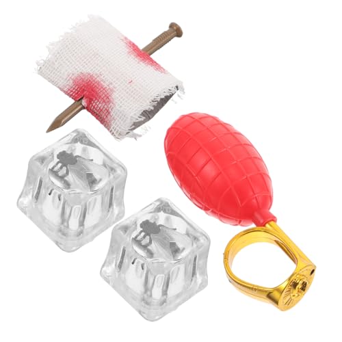 BESPORTBLE 4 Stück Streichspielzeuganzug kniffliges Wassersprühring lustige Streich-Requisite Requisiten für Halloween-Streiche Wassersprühspielzeug Halloween-Partygeschenke Plastik von BESPORTBLE