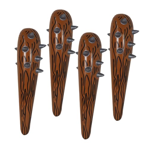 BESPORTBLE 4 Stück Teiliges Aufblasbare Party Cheersticks in Dunklem Braun Robuste Laute Klatschstäbe für Sportveranstaltungen Geburtstagsfeiern und Outdoor Spiele zur Unterstützung und von BESPORTBLE