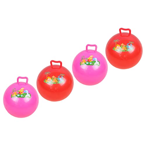 BESPORTBLE 4 Stück Teiliges Aufblasbares Hüpfball mit Griff Großer Bouncyball für Gleichgewicht und Spaß zu Fördern Geeignet als für Jungen und Mädchen Farben Zufällig Zufällige Farbe von BESPORTBLE