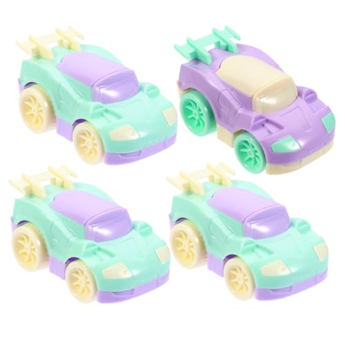 BESPORTBLE 4 Stück Teiliges Aufziehauto für Bruchsichere Plastikautos in Warmen Macaron Farben Interaktives Lernspielzeug Motorik Einfaches Zurückziehen und Freies Fahren Geeignet für von BESPORTBLE