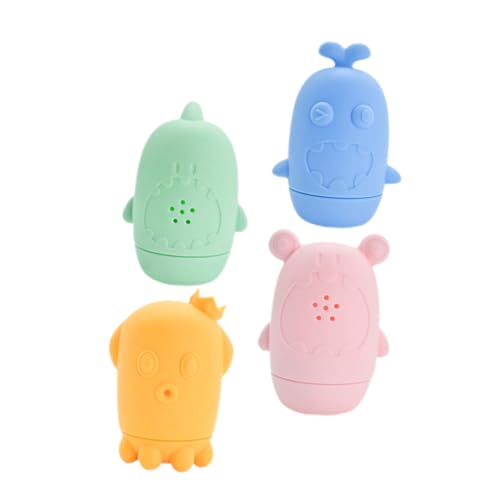 BESPORTBLE 4 Stück Teiliges Badewannenspielzeug aus Sicherem Silikon Bunte Wasserspritzfiguren für Junge Mädchen und Kleinkinder Jahre Fördert Kreativität und Motorik Geeignet für Badewanne BESPORTBLE 4 Stück Teiliges Badewannenspielzeug aus Sicherem Silikon Bunte Wasserspritzfiguren für Junge Mädchen und Kleinkinder Jahre Fördert Kreativität und Motorik Geeignet für Badewanne von BESPORTBLE