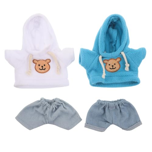 BESPORTBLE 4 Stück Teiliges Bären-kostüm für Kuscheltiere Weiche Baumwoll-Hoodie Jeans Niedliche Bärenkleidung für DIY Spielzeugprojekte Passend für Plüschtiere und Neugeborenen-Outfits BESPORTBLE 4 Stück Teiliges Bären-kostüm für Kuscheltiere Weiche Baumwoll-Hoodie Jeans Niedliche Bärenkleidung für DIY Spielzeugprojekte Passend für Plüschtiere und Neugeborenen-Outfits von BESPORTBLE