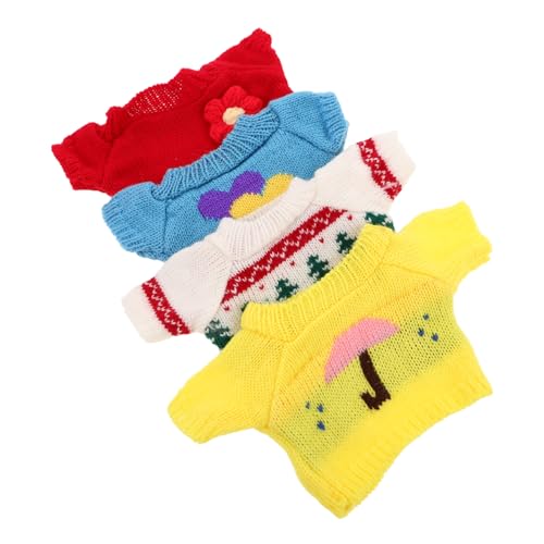 BESPORTBLE 4 Stück Teiliges Bärenkleidung aus Weichem Baumwollplüsch Kuschelige DIY Puppenpullover mit Regenschirm Weihnachtsbaum Blumen und Herzmotiven Pflegeleicht für Kindergeburtstag BESPORTBLE 4 Stück Teiliges Bärenkleidung aus Weichem Baumwollplüsch Kuschelige DIY Puppenpullover mit Regenschirm Weihnachtsbaum Blumen und Herzmotiven Pflegeleicht für Kindergeburtstag von BESPORTBLE