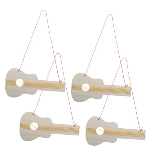 BESPORTBLE 4 Stück Teiliges DIY Holz Gitarren Bastelset für Unvollendete Holz Gitarrenformen zum Malen und Dekorieren im Kindergarten Geeignet für Musikalische Aktivitäten BESPORTBLE 4 Stück Teiliges DIY Holz Gitarren Bastelset für Unvollendete Holz Gitarrenformen zum Malen und Dekorieren im Kindergarten Geeignet für Musikalische Aktivitäten von BESPORTBLE