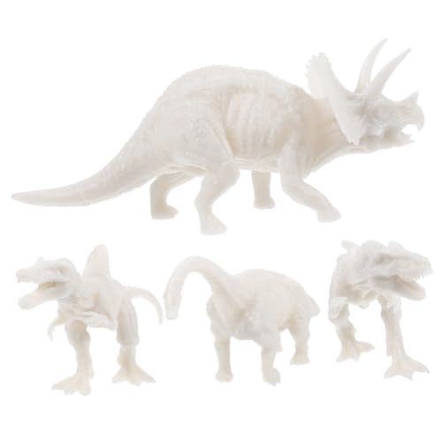 BESPORTBLE 4 Stück Teiliges Dinosaurier Malset für Jahre DIY Modellspielzeug aus Brachiosaurus Triceratops Kreatives Bastelset und Geschenkidee von BESPORTBLE