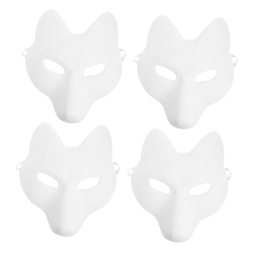BESPORTBLE 4 Stück Teiliges Diy Fuchsmaske zum Bemalen für Unbemalte Tiermasken für Halloween und Maskerade Anpassbar Bequem Wiederverwendbar für Altersgruppen BESPORTBLE 4 Stück Teiliges Diy Fuchsmaske zum Bemalen für Unbemalte Tiermasken für Halloween und Maskerade Anpassbar Bequem Wiederverwendbar für Altersgruppen von BESPORTBLE