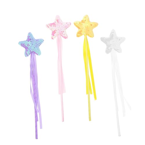 BESPORTBLE 4 Stück Teiliges Feenstab mit Glitzerstern Leichte Komfortable Spielstäbe für Mädchen für Geburtstagsfeiern Halloween Kostümspiele und Bühnenauftritte BESPORTBLE 4 Stück Teiliges Feenstab mit Glitzerstern Leichte Komfortable Spielstäbe für Mädchen für Geburtstagsfeiern Halloween Kostümspiele und Bühnenauftritte von BESPORTBLE
