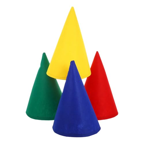 BESPORTBLE 4 Stück Teiliges Filz Cone Gnome Hüte für Feiern Lustige Weihnachts und Halloween Cosplay Mützen Rot Gelb Grün Blau für Partys und Dekoration BESPORTBLE 4 Stück Teiliges Filz Cone Gnome Hüte für Feiern Lustige Weihnachts und Halloween Cosplay Mützen Rot Gelb Grün Blau für Partys und Dekoration von BESPORTBLE
