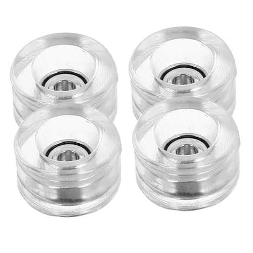 BESPORTBLE 4 Stück Teiliges Finger Skateboard Radset mit Hochgeschwindigkeitslagern Transparente Mini Räder Leichtes Skateboard Zubehör zur Schnellen Reparatur und Performance Optimierung BESPORTBLE 4 Stück Teiliges Finger Skateboard Radset mit Hochgeschwindigkeitslagern Transparente Mini Räder Leichtes Skateboard Zubehör zur Schnellen Reparatur und Performance Optimierung von BESPORTBLE