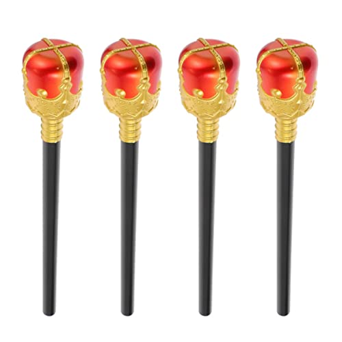 BESPORTBLE 4 Stück Teiliges Halloween Kostümzubehör für Magischer Zauberstab für Cosplay und Bühnenaufführungen für Halloween Feiern und Kostümdisplays Zufällige Farbe von BESPORTBLE