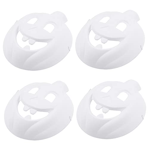 BESPORTBLE 4 Stück Teiliges Halloween Kürbis Masken aus Weißem Papiermache Blanko Bastelmasken für Bemalen und Handbemalen Kreatives DIY Kunsthandwerk für Halloween und Kinderparty BESPORTBLE 4 Stück Teiliges Halloween Kürbis Masken aus Weißem Papiermache Blanko Bastelmasken für Bemalen und Handbemalen Kreatives DIY Kunsthandwerk für Halloween und Kinderparty von BESPORTBLE