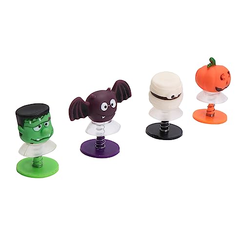 BESPORTBLE 4 Stück Teiliges Halloween Springspielzeug mit Saugnapf Kreative Grimassen Figuren Lustige Hüpfpuppen für Kindergeburtstag und Partygeschenke von BESPORTBLE