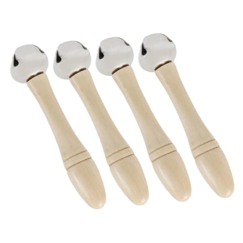 BESPORTBLE 4 Stück Teiliges Hand Schüttelglöckchen mit Ergonomischem Holzgriff Rhythmische Percussion Instrumente für Senioren und Festliche Anlässe als für Sportveranstaltungen BESPORTBLE 4 Stück Teiliges Hand Schüttelglöckchen mit Ergonomischem Holzgriff Rhythmische Percussion Instrumente für Senioren und Festliche Anlässe als für Sportveranstaltungen von BESPORTBLE