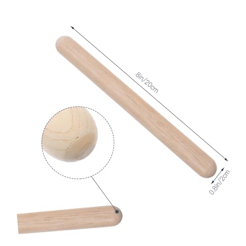 BESPORTBLE 4 Stück Teiliges Holz Percussion Set mit Sicheren Rhythmus Sticks und Shakern Pädagogisches Musikinstrument für Junge Mädchen und Vorschulkinder zur Entwicklung des von BESPORTBLE