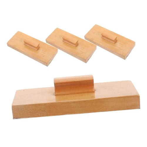 BESPORTBLE 4 Stück Teiliges Holz Sandpapier Rhythmusblock Robustes Orff Percussion Instrument für Fördert Musikalische Entwicklung Handliches Leichtes Design für Schule Zuhause und Outdoor von BESPORTBLE