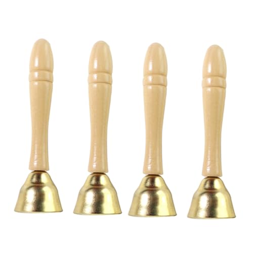 BESPORTBLE 4 Stück Teiliges Holz handglocken Pädagogisches Musikspielzeug Sicher Robust für Frühe Musikalität und Hand Auge koordination Geeignet Ab Jahr von BESPORTBLE