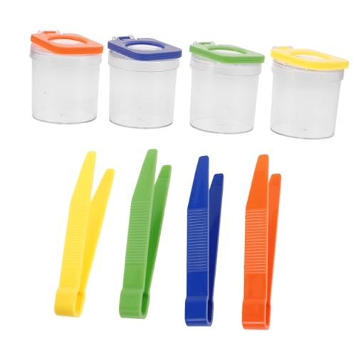BESPORTBLE 4 Stück Teiliges Insekten Magnifizier für Tragbare Beobachtungsbox mit Pinzette für Outdoor und Naturerkundung für Kleine von BESPORTBLE