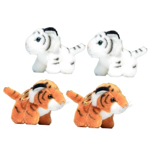 BESPORTBLE 4 Stück Teiliges Kleine Plüschtiere Tiger Weiche Realistische Kuscheltiere Niedliche Anhänger für Taschen Langlebige Detailreiche Stofftier Deko für Erwachsene BESPORTBLE 4 Stück Teiliges Kleine Plüschtiere Tiger Weiche Realistische Kuscheltiere Niedliche Anhänger für Taschen Langlebige Detailreiche Stofftier Deko für Erwachsene von BESPORTBLE