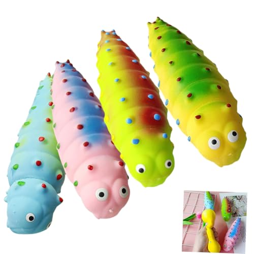 BESPORTBLE 4 Stück Teiliges Kompakte Raupen Spielzeuge Niedliche Antistress Squeeze Toys Langlebig und Elastisch Sensorisches Zappelspielzeug für Erwachsene und Farblich Zufällige Farbe BESPORTBLE 4 Stück Teiliges Kompakte Raupen Spielzeuge Niedliche Antistress Squeeze Toys Langlebig und Elastisch Sensorisches Zappelspielzeug für Erwachsene und Farblich Zufällige Farbe von BESPORTBLE