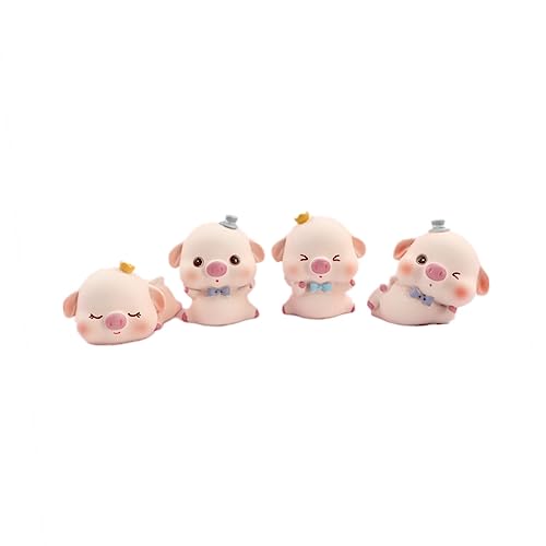 BESPORTBLE 4 Stück Teiliges Kreative Resin Schweinchen Kuchen Deko Figuren Niedliche Cartoon Pig Skulpturen für Geburtstagstorten Detailreiche Handarbeit Vielseitig als Partydeko und BESPORTBLE 4 Stück Teiliges Kreative Resin Schweinchen Kuchen Deko Figuren Niedliche Cartoon Pig Skulpturen für Geburtstagstorten Detailreiche Handarbeit Vielseitig als Partydeko und von BESPORTBLE
