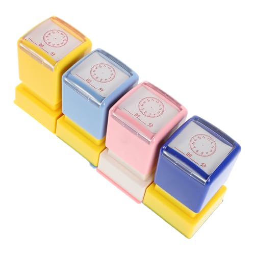 BESPORTBLE 4 Stück Teiliges Lernstempel Uhrzeit Erkennen Bunte Uhr Stempel Pädagogisches Lernwerkzeug Für Klassenzimmer und Zuhause Interaktiv und Tragbar BESPORTBLE 4 Stück Teiliges Lernstempel Uhrzeit Erkennen Bunte Uhr Stempel Pädagogisches Lernwerkzeug Für Klassenzimmer und Zuhause Interaktiv und Tragbar von BESPORTBLE