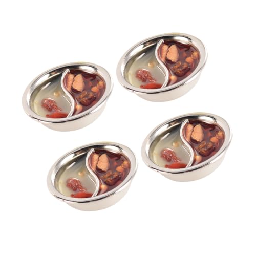 BESPORTBLE 4 Stück Teiliges Mini Puppenhaus Küchenzubehör Miniatur Hot Pot Spielzeugset Realistisch Leicht Stabil BESPORTBLE 4 Stück Teiliges Mini Puppenhaus Küchenzubehör Miniatur Hot Pot Spielzeugset Realistisch Leicht Stabil von BESPORTBLE