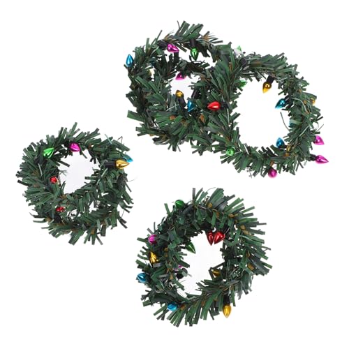 BESPORTBLE 4 Stück Teiliges Mini Weihnachtslichter Girlanden aus Rattan Bunte LED Lichter Langlebig und Formstabil Puppenhaus Dekoration für Winteratmosphäre und Festlichen Schmuck BESPORTBLE 4 Stück Teiliges Mini Weihnachtslichter Girlanden aus Rattan Bunte LED Lichter Langlebig und Formstabil Puppenhaus Dekoration für Winteratmosphäre und Festlichen Schmuck von BESPORTBLE