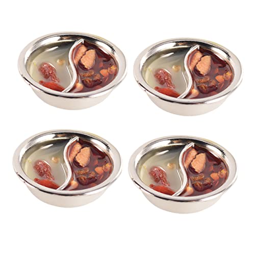 BESPORTBLE 4 Stück Teiliges Miniatur Hot Pot Detailreiches Puppenhaus Küchenzubehör Realistische Miniatur Essensdekoration für Puppenhaus und Mini Haus Szenen Perfektes für Sammler BESPORTBLE 4 Stück Teiliges Miniatur Hot Pot Detailreiches Puppenhaus Küchenzubehör Realistische Miniatur Essensdekoration für Puppenhaus und Mini Haus Szenen Perfektes für Sammler von BESPORTBLE