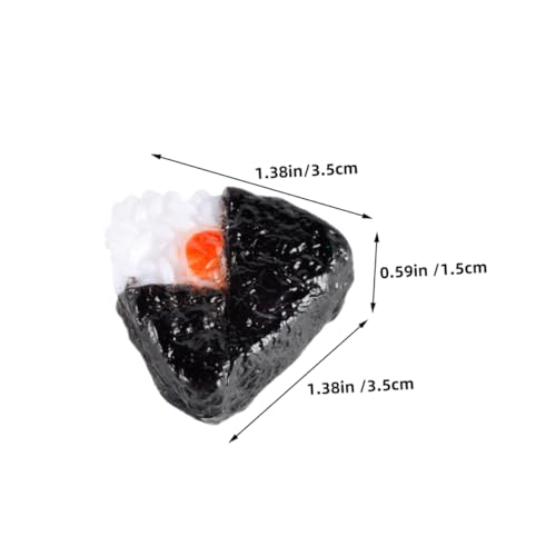 BESPORTBLE 4 Stück Teiliges Miniatur Japanische Dreieckige Reisbällchen Hochrealistische Künstliche Onigiri Modelle Glatte Oberfläche für Puppenhäuser Fotorequisiten und Tischdekoration BESPORTBLE 4 Stück Teiliges Miniatur Japanische Dreieckige Reisbällchen Hochrealistische Künstliche Onigiri Modelle Glatte Oberfläche für Puppenhäuser Fotorequisiten und Tischdekoration von BESPORTBLE