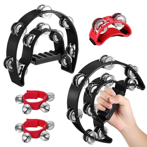 BESPORTBLE 4 Stück Teiliges Musikinstrument Fuß Handtrommel Zweilagigem Handtamburin Ergonomischen Handgelenkbändern Lehrreiches Musikspielzeug für Frühkindlichen BESPORTBLE 4 Stück Teiliges Musikinstrument Fuß Handtrommel Zweilagigem Handtamburin Ergonomischen Handgelenkbändern Lehrreiches Musikspielzeug für Frühkindlichen von BESPORTBLE
