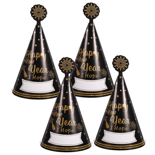 BESPORTBLE 4 Stück Teiliges Neujahrs Papierpartyhüte Weiche Leichte Kegelhüte für Silvesterfeiern Bequeme Kopfbedeckung Foto Accessoire für Festliche Neujahrs und Bühnenpartys BESPORTBLE 4 Stück Teiliges Neujahrs Papierpartyhüte Weiche Leichte Kegelhüte für Silvesterfeiern Bequeme Kopfbedeckung Foto Accessoire für Festliche Neujahrs und Bühnenpartys von BESPORTBLE