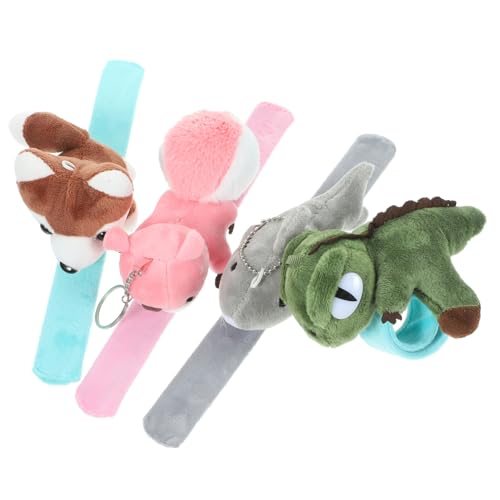 BESPORTBLE 4stücke Plüsch Slap Armband Mit Cartoon Tier Motiv Leicht Und Langlebig Als Party Spielzeug Oder Geburtstagsgeschenk BESPORTBLE 4stücke Plüsch Slap Armband Mit Cartoon Tier Motiv Leicht Und Langlebig Als Party Spielzeug Oder Geburtstagsgeschenk von BESPORTBLE
